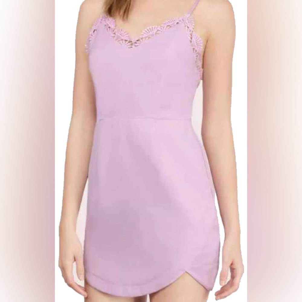 Lavender Tobi Lingerie Stlye Petal Hem Dress